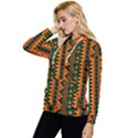 African Pattern Texture Women s Lightweight Drawstring Hoodie View2