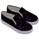 Geometric Pattern Recycle Bin Kids  Canvas Slip Ons View3