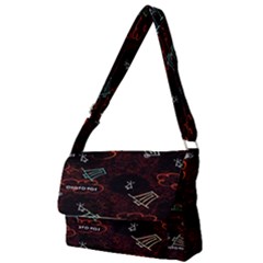 Geometric Pattern Recycle Bin Full Print Messenger Bag (s) by Ravend