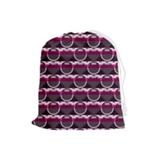 Background Geometric Pattern Orb Pattern Drawstring Pouch (large) by Ravend