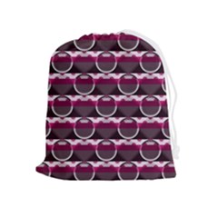 Background Geometric Pattern Orb Pattern Drawstring Pouch (xl) by Ravend