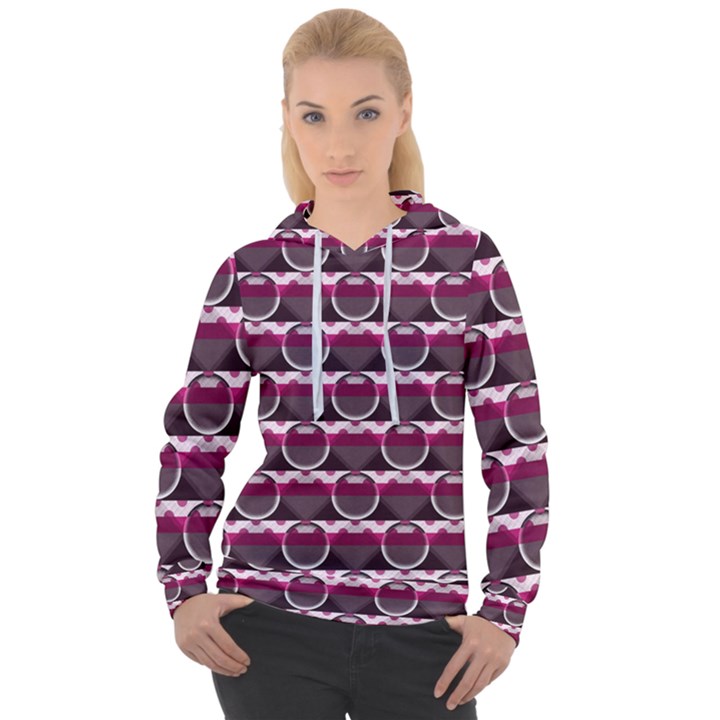 Background Geometric Pattern Orb Pattern Women s Overhead Hoodie