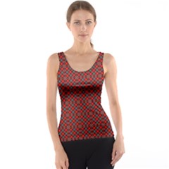 Red Diagonal Plaids Tank Top by ConteMonfrey