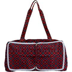 Red Diagonal Plaids Multi Function Bag by ConteMonfrey