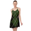 Modern Green Plaid Summer Time Chiffon Dress View1