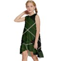 Modern Green Plaid Kids  Frill Swing Dress View2