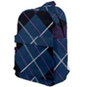 Modern Blue Plaid Classic Backpack View1