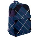 Modern Blue Plaid Classic Backpack View2