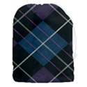 Modern Blue Plaid Drawstring Pouch (3XL) View1