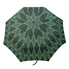 Dark Green Multi Colors Plaid  Folding Umbrellas by ConteMonfrey