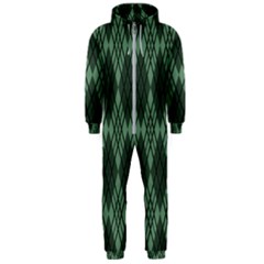 Dark Green Multi Colors Plaid  Hooded Jumpsuit (men) by ConteMonfrey