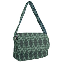 Dark Green Multi Colors Plaid  Courier Bag by ConteMonfrey