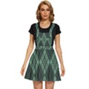 Dark Green Multi Colors Plaid  Apron Dress View1