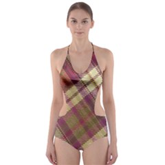 Beetle Juice Plaids  Cut-out One Piece Swimsuit by ConteMonfrey