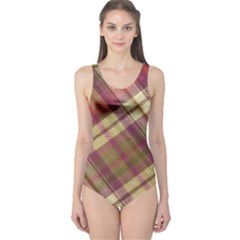 Beetle Juice Plaids  One Piece Swimsuit by ConteMonfrey