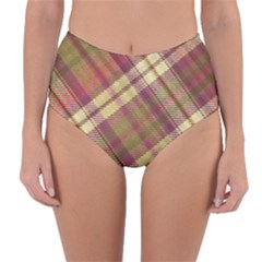 Beetle Juice Plaids  Reversible High-waist Bikini Bottoms by ConteMonfrey