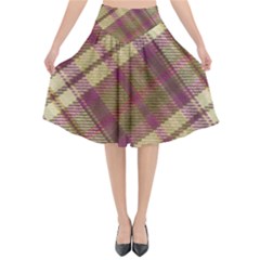 Beetle Juice Plaids  Flared Midi Skirt by ConteMonfrey