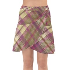 Beetle Juice Plaids  Wrap Front Skirt by ConteMonfrey