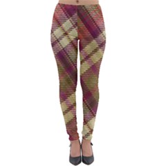 Beetle Juice Plaids  Lightweight Velour Leggings by ConteMonfrey