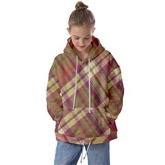 Beetle Juice Plaids  Kids  Oversized Hoodie by ConteMonfrey