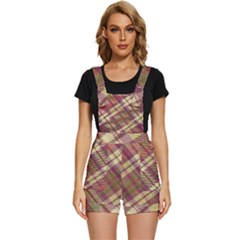 Beetle Juice Plaids  Short Overalls by ConteMonfrey