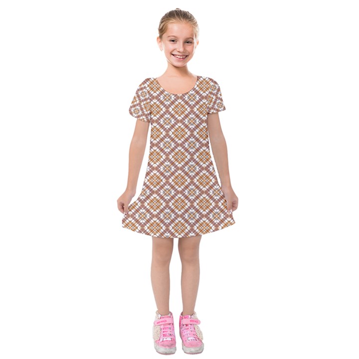 Portuguese Wall Kids  Short Sleeve Velvet Dress