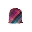 Multicolor Plaids Drawstring Pouch (Small) View2