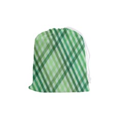 Menta Plaids Drawstring Pouch (medium) by ConteMonfrey