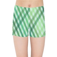 Menta Plaids Kids  Sports Shorts by ConteMonfrey