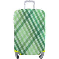 Menta Plaids Luggage Cover (large) by ConteMonfrey