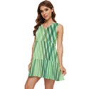 Menta Plaids Tiered Sleeveless Mini Dress View3