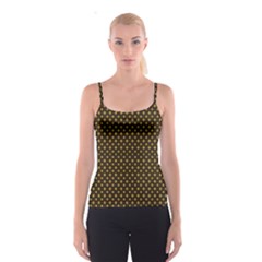 Small Golden Plaids Spaghetti Strap Top by ConteMonfrey