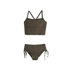 Small Golden Plaids Girls  Tankini Swimsuit by ConteMonfrey