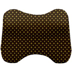 Small Golden Plaids Head Support Cushion by ConteMonfrey