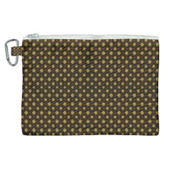 Small Golden Plaids Canvas Cosmetic Bag (xl) by ConteMonfrey