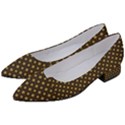 Small Golden Plaids Women s Block Heels  View2