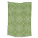 Discreet Green Tea Plaids Large Tapestry View1