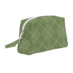 Discreet Green Tea Plaids Wristlet Pouch Bag (medium) by ConteMonfrey