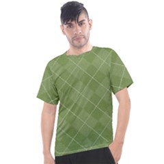 Discreet Green Tea Plaids Men s Sport Top by ConteMonfrey