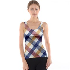 Hot Colors Plaid  Tank Top by ConteMonfrey