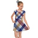 Hot Colors Plaid  Kids  Cap Sleeve Dress View1