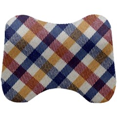 Hot Colors Plaid  Head Support Cushion by ConteMonfrey