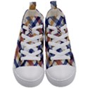 Hot Colors Plaid  Kids  Mid-Top Canvas Sneakers View1