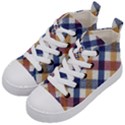 Hot Colors Plaid  Kids  Mid-Top Canvas Sneakers View2