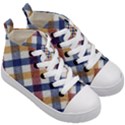 Hot Colors Plaid  Kids  Mid-Top Canvas Sneakers View3