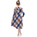 Hot Colors Plaid  Kids  Midi Sailor Dress View2