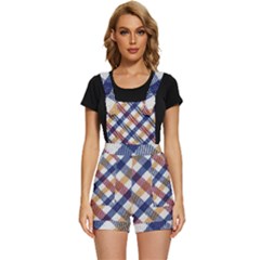 Hot Colors Plaid  Short Overalls by ConteMonfrey