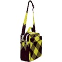 Black and yellow plaids diagonal Crossbody Day Bag View2