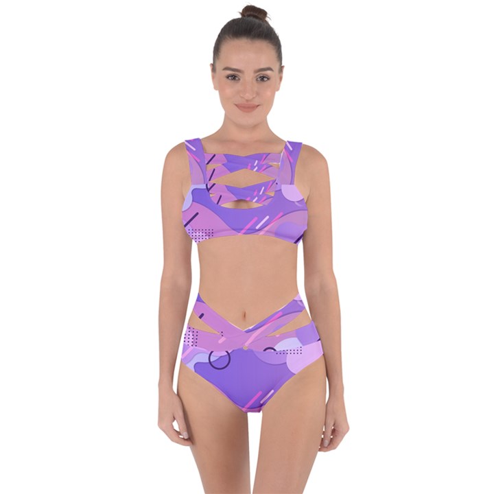 Colorful-abstract-wallpaper-theme Bandaged Up Bikini Set 