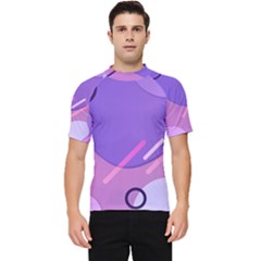 Colorful-abstract-wallpaper-theme Men s Short Sleeve Rash Guard by Wegoenart